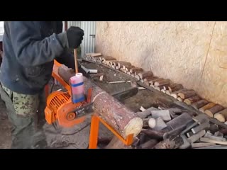 yazhekhozyain l assembled a machine for sawing logs with his own hands