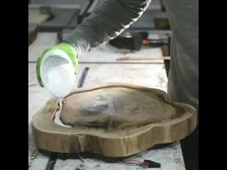 yazhehoszain l how to make a lamp from a saw cut of a tree with your own hands