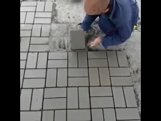 do-it-yourself concrete tile. i'm the owner